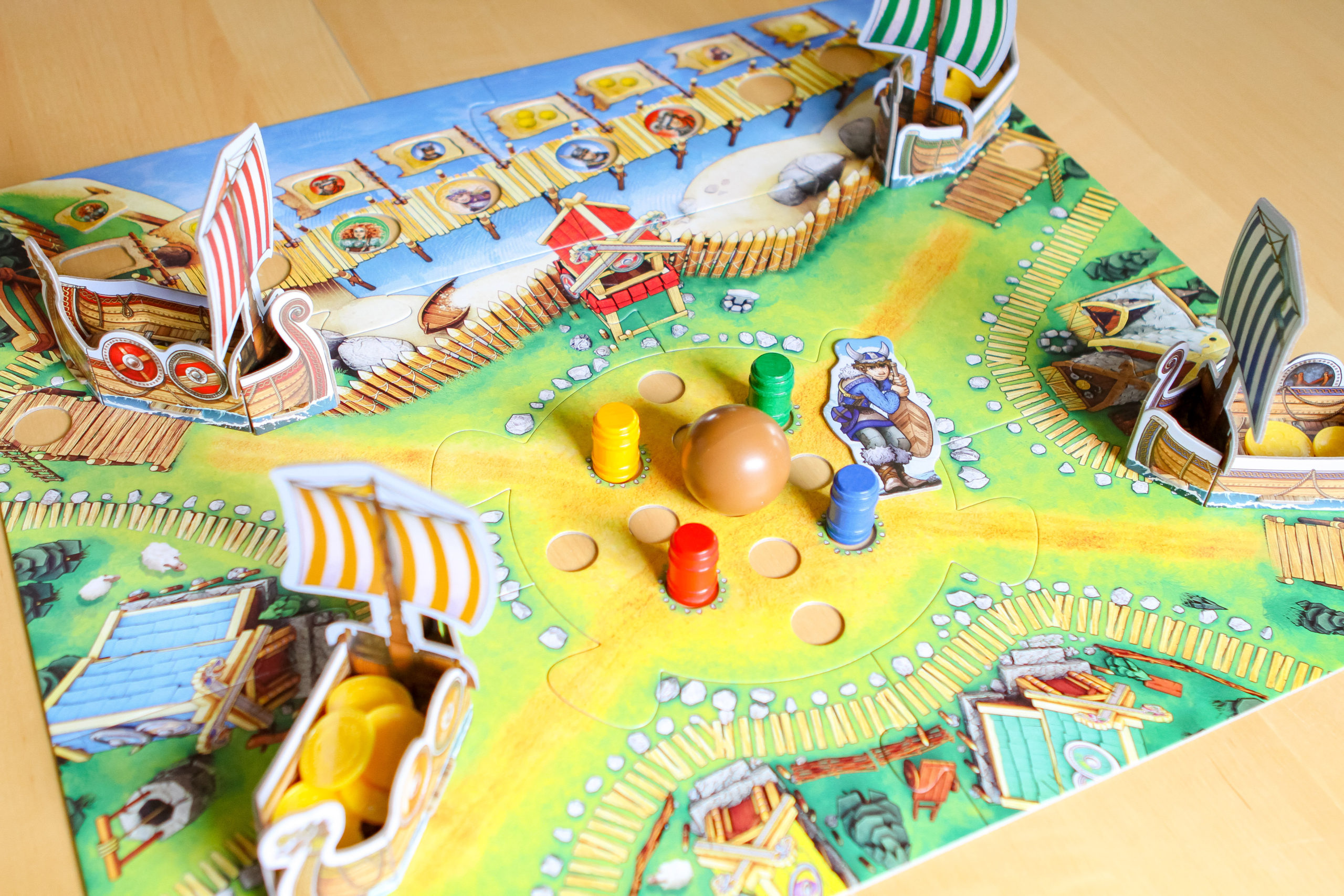 : HABA Valley of the Vikings - Knock Down Barrels & Collect (or  Steal) the Most Gold! - 2019 Kinderspiel des Jahres (Children's Game of the  Year) Winner - Ages 6+ (Made