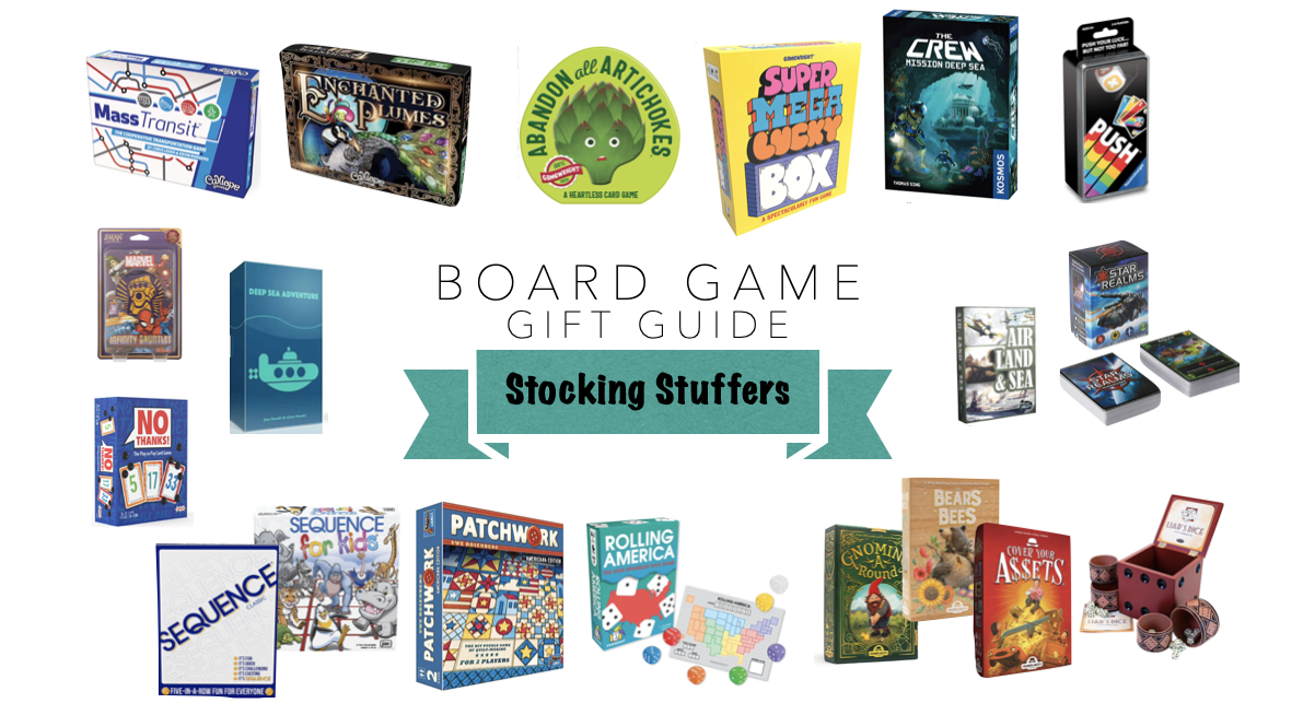 2023 Board Game Gift Guide Stocking Stuffers - The Tabletop Family