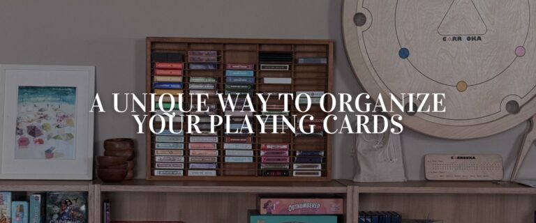Organizing Playing Cards with a Cassette Tape Holder